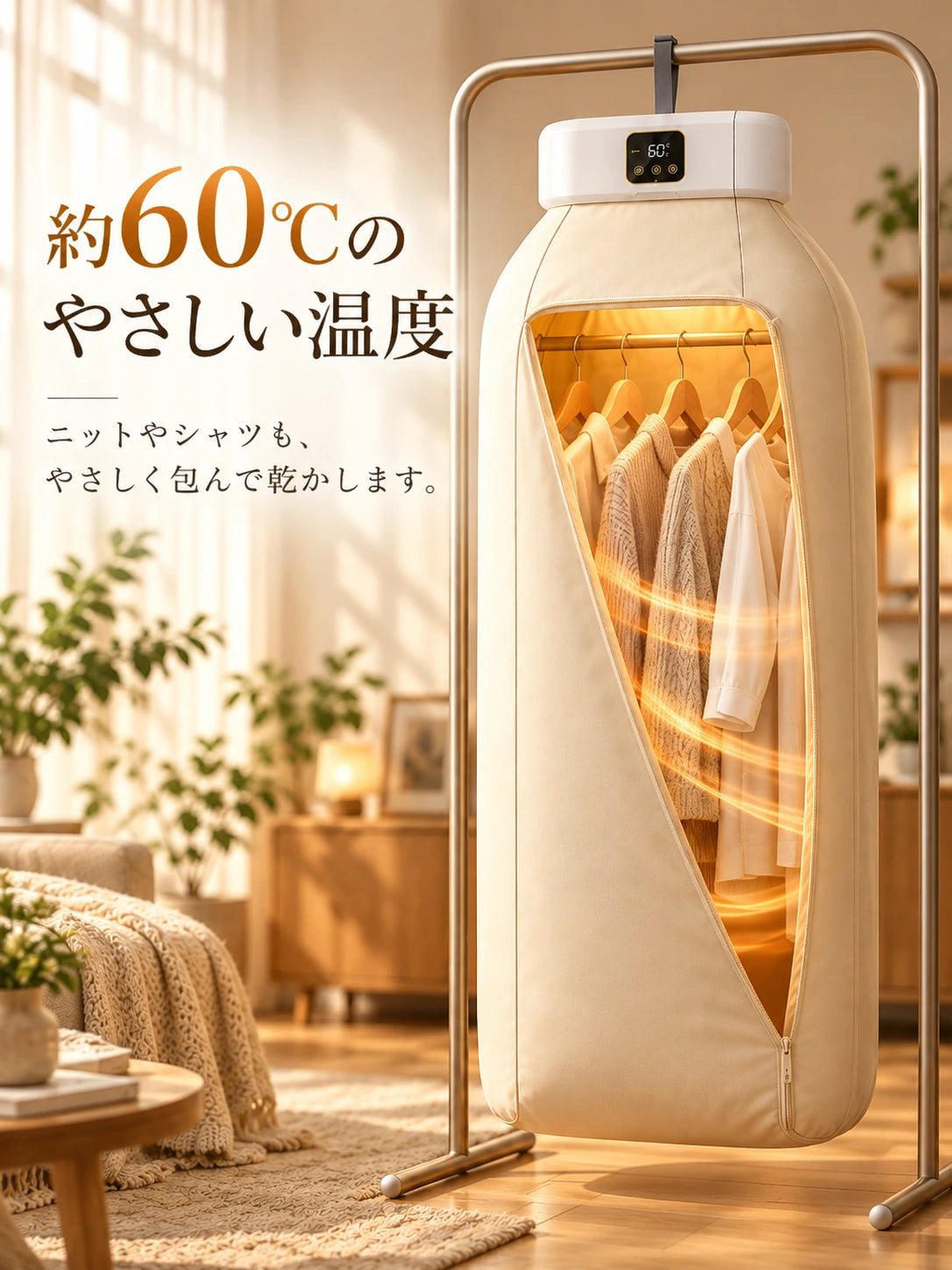エアネスト｜折りたたみ式ポータブル衣類乾燥機